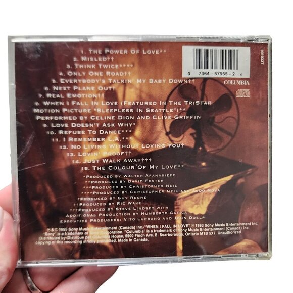 Celine Dion The Colour of My Love CD - Picture 2 of 2